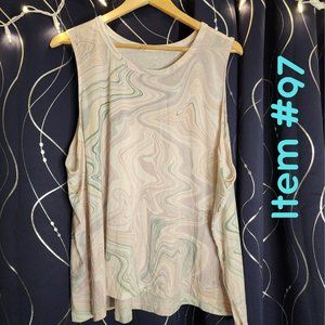 Old Navy Tie Dye Swirl Active UltraLite Tank 3x Like New